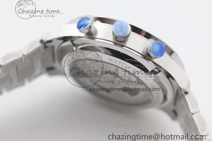 MIROTIME 1223 FastDry Portugieser Chronograph IW371615 ZF Best Edition Green Dial on SS Bracelet A7750 (Slim Movement) 7038